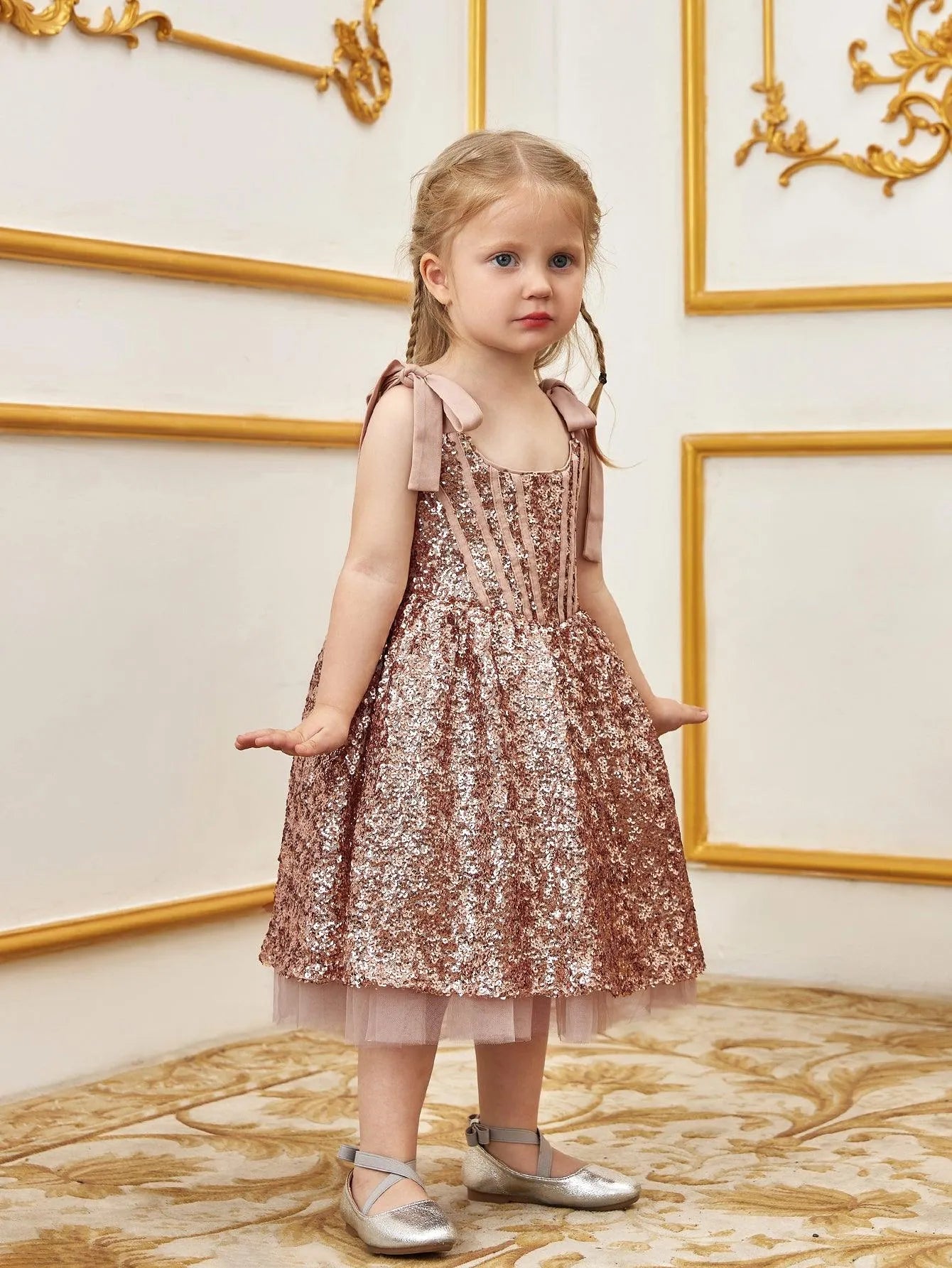 Young Girls' Sparkling Sequin Cami Dress