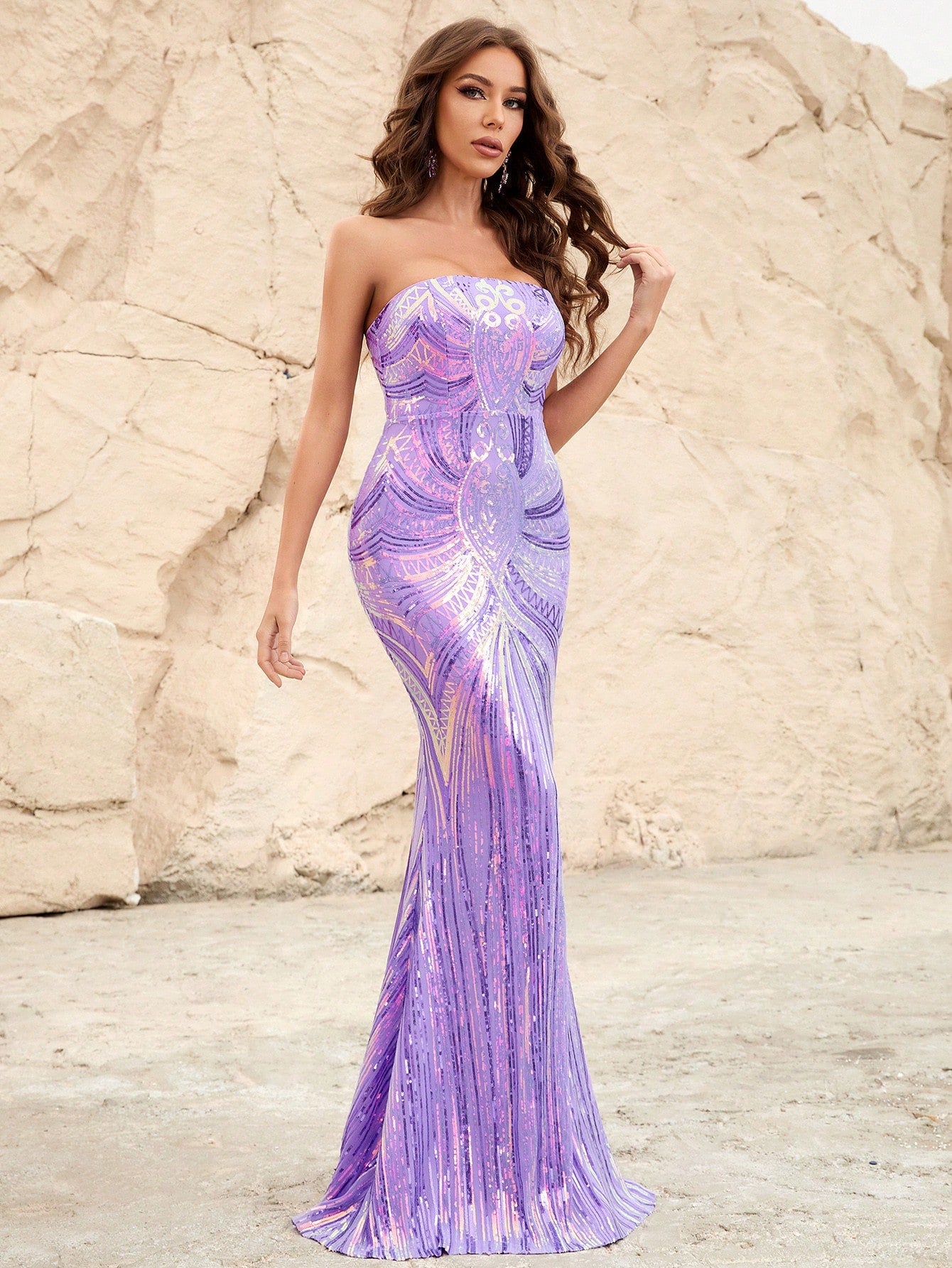 Elegant Tube Sleeveless Mermaid Prom Dress