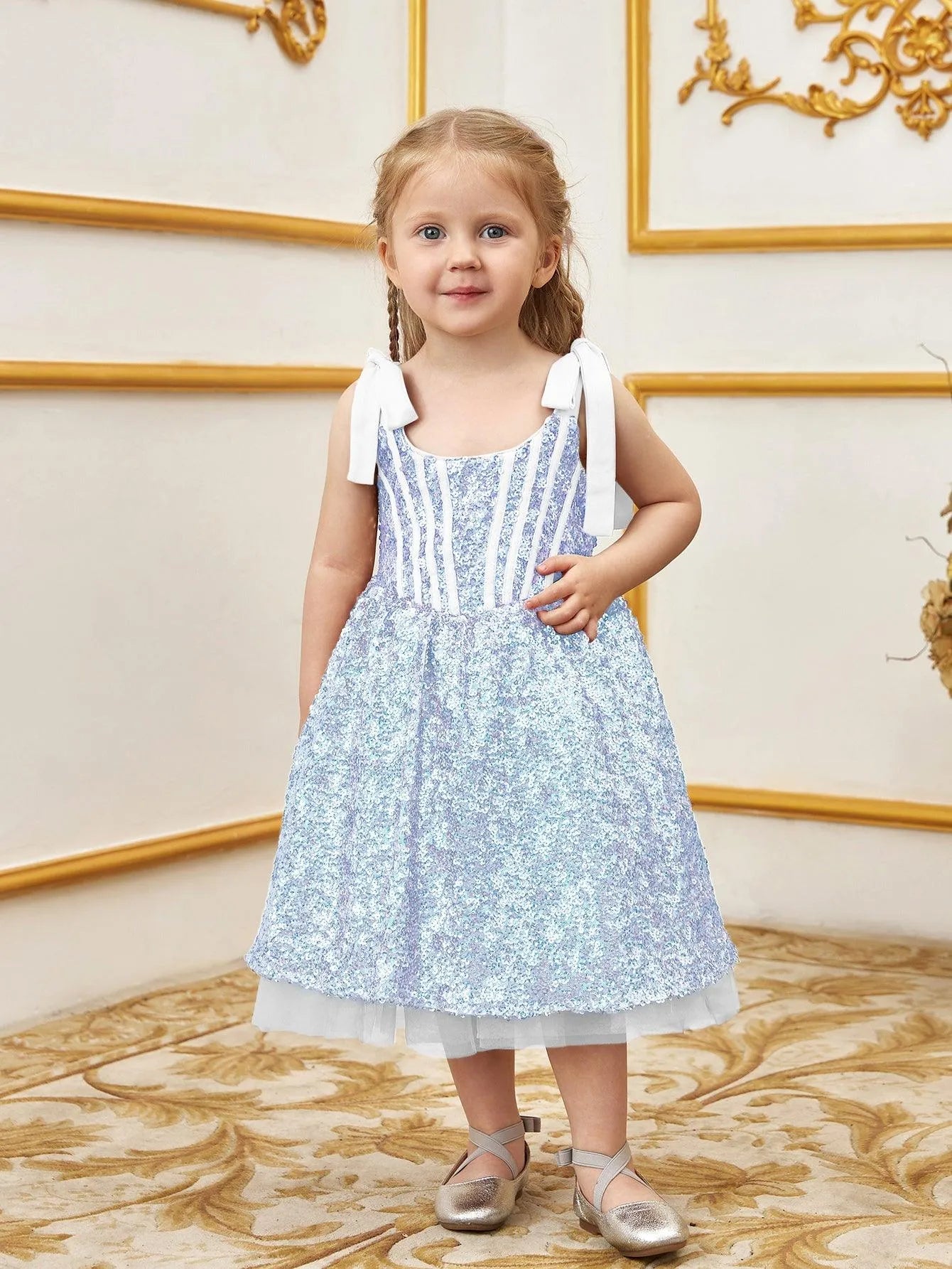 Young Girls' Sparkling Sequin Cami Dress