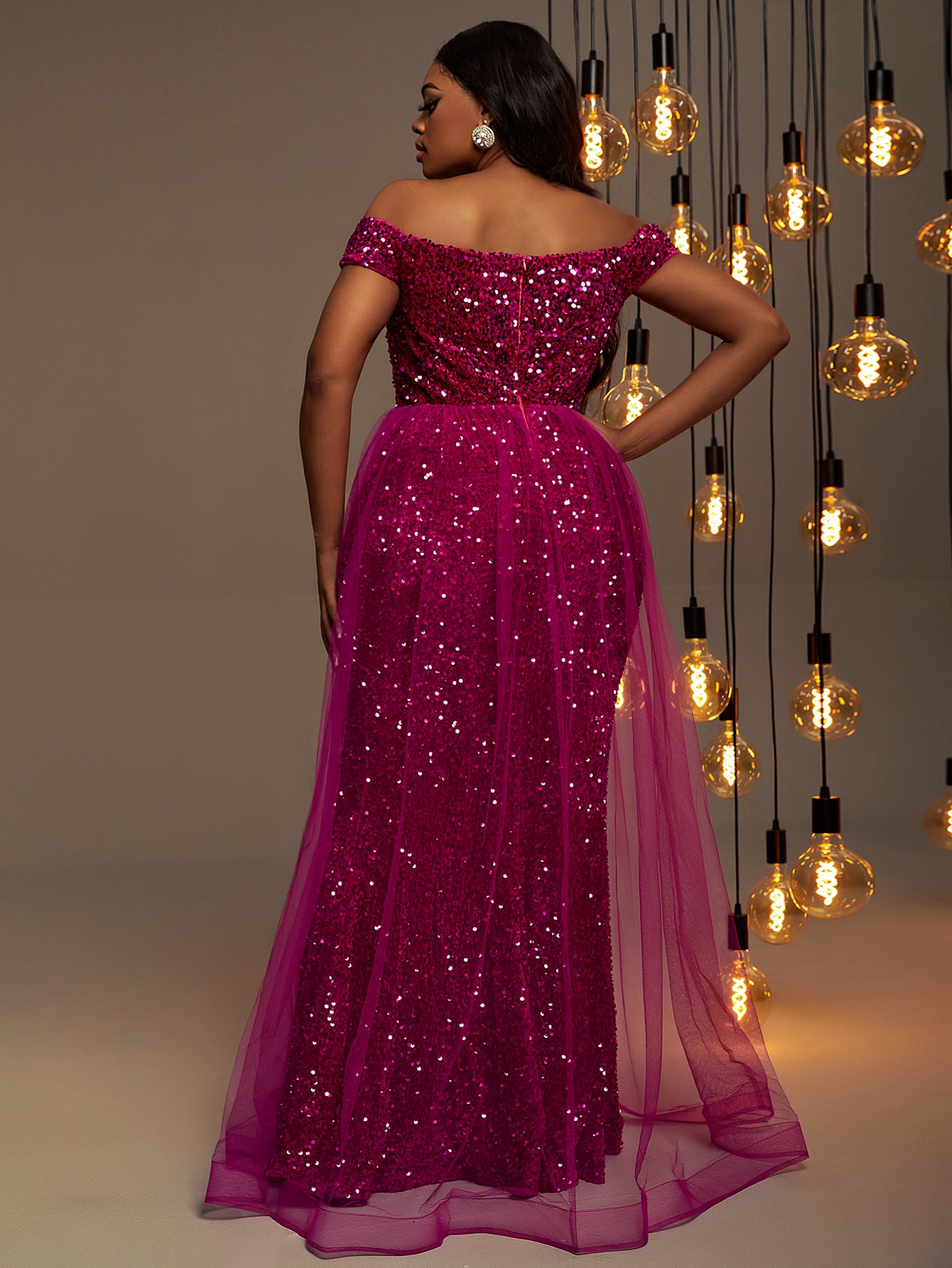 Plus Elegant Off Shoulder Sweetheart Formal Dresses